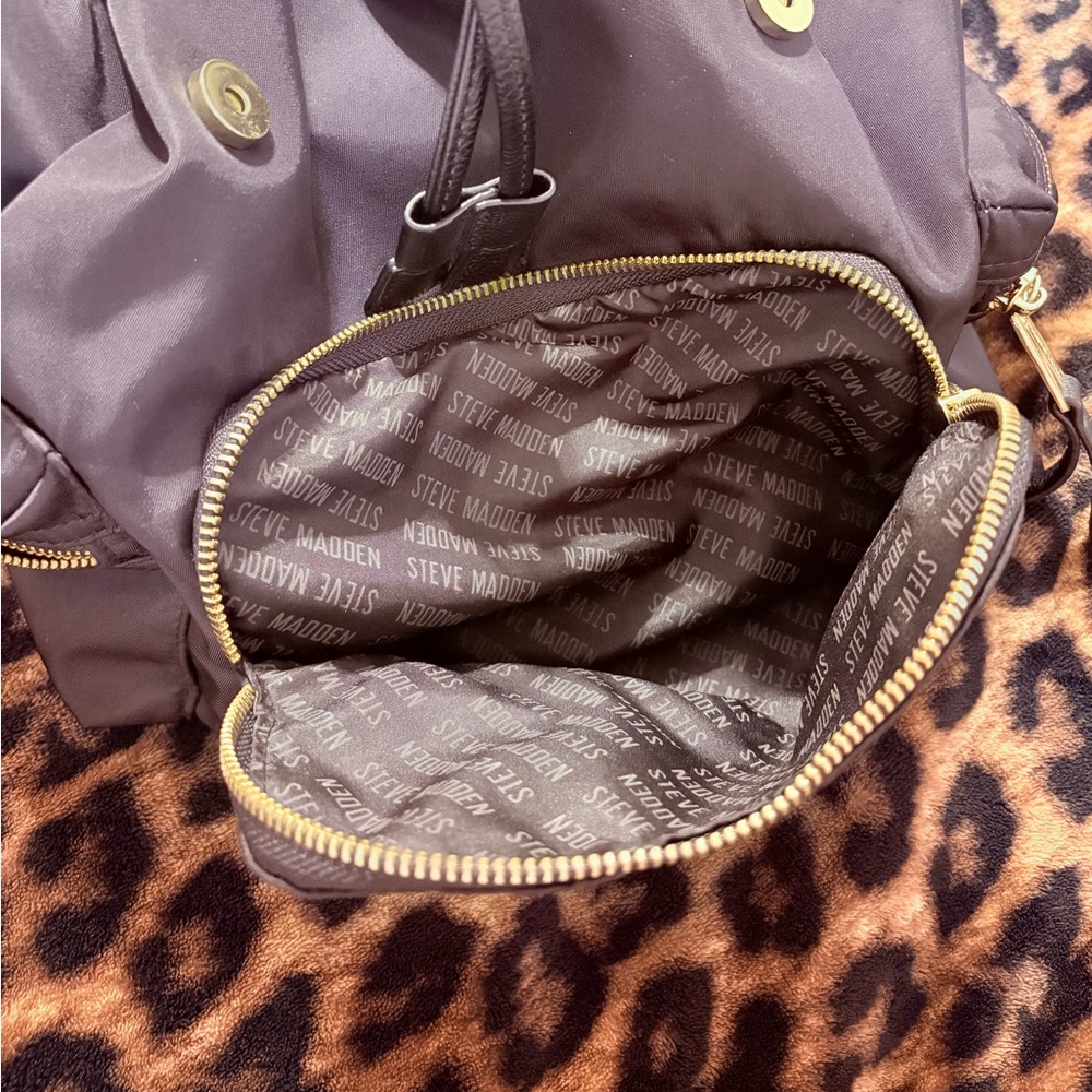 Steve Madden Black Nylon Drawstring Backpack - image 5